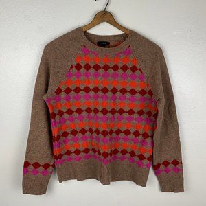 J Crew Diamond Print Sweater